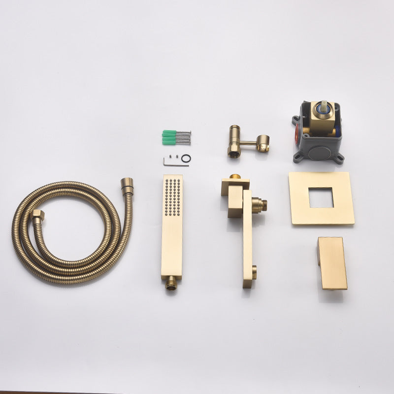 All Copper Bathtub Faucet and Shower Set