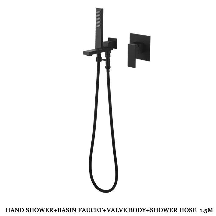 All Copper Bathtub Faucet and Shower Set