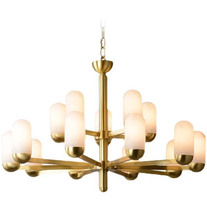 All-Copper Marble Living Room Chandelier
