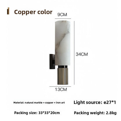 All-Copper Marble Wall Lamp