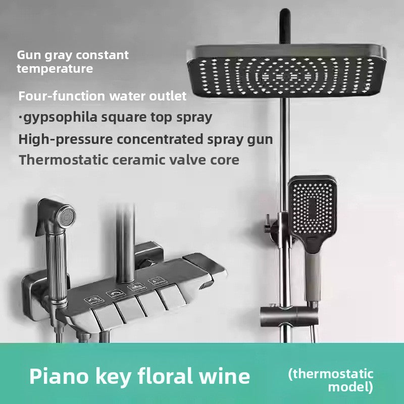 All-Copper Shower Set with Multiple Spray Modes