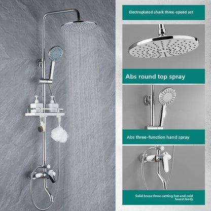 All-Copper Shower Set with Multiple Spray Modes