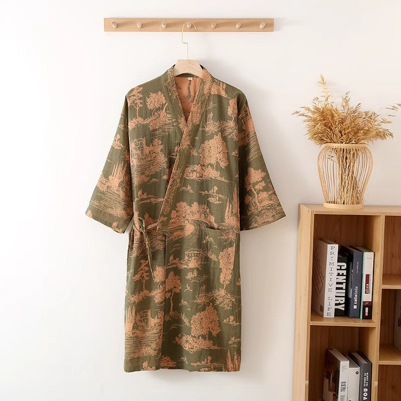All-Cotton Long Sweat Hot Spring Clothing