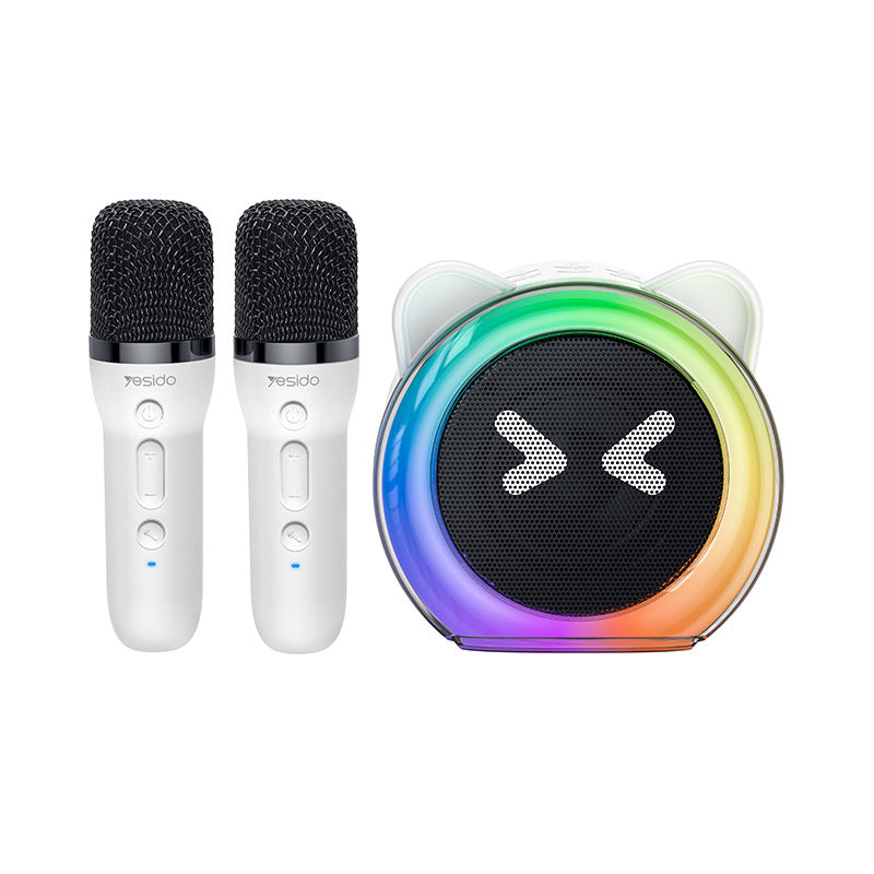 All-in-one karaoke machine with microphone