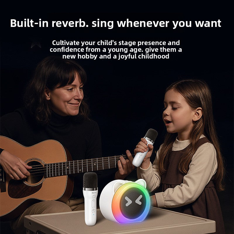 All-in-one karaoke machine with microphone