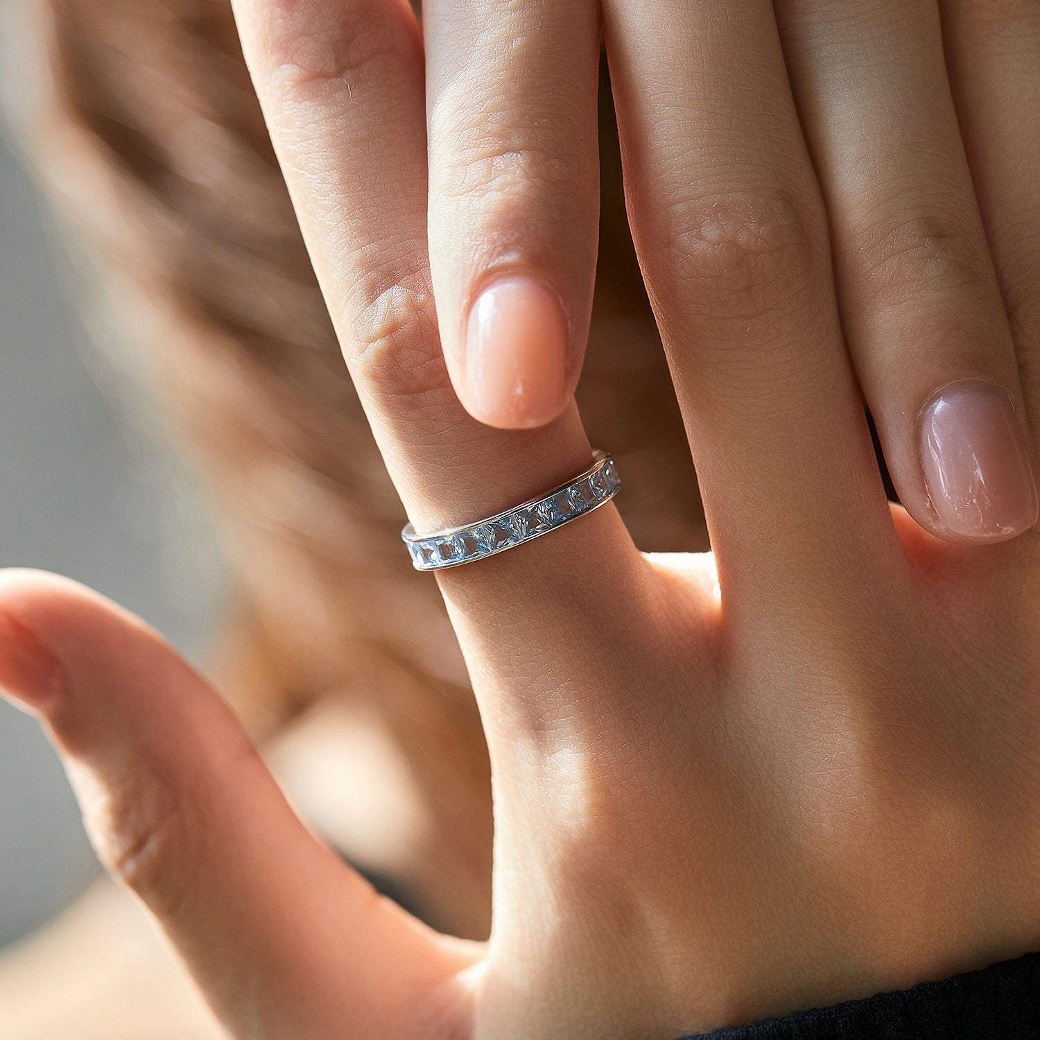 All-match Niche Diamond Finger Ring for Women