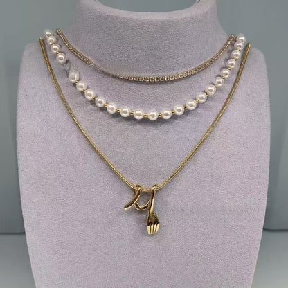 All-match pearl necklace