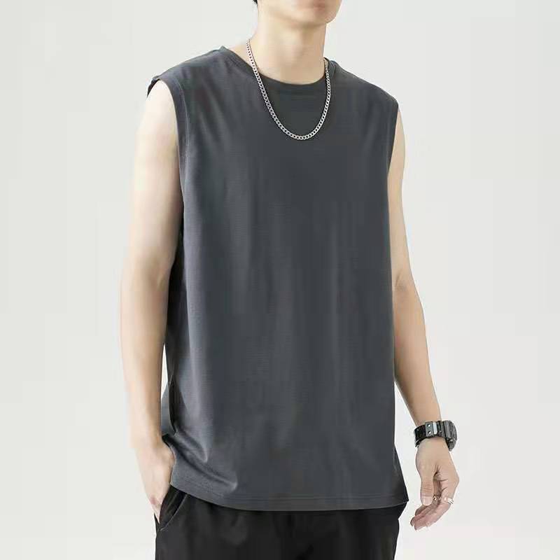 All-match pure cotton white vest