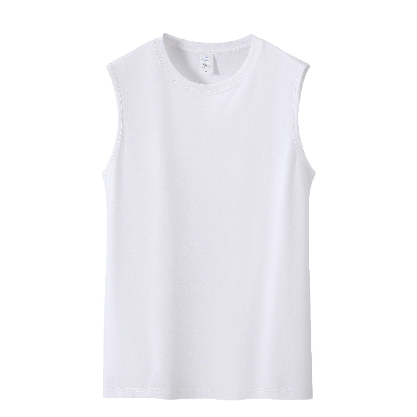 All-match pure cotton white vest