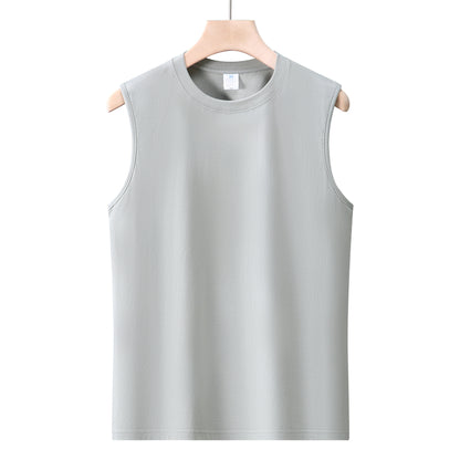 All-match pure cotton white vest