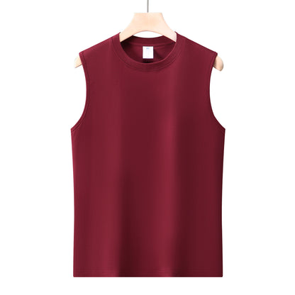 All-match pure cotton white vest