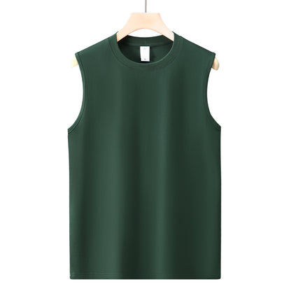 All-match pure cotton white vest
