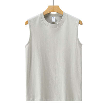 All-match pure cotton white vest