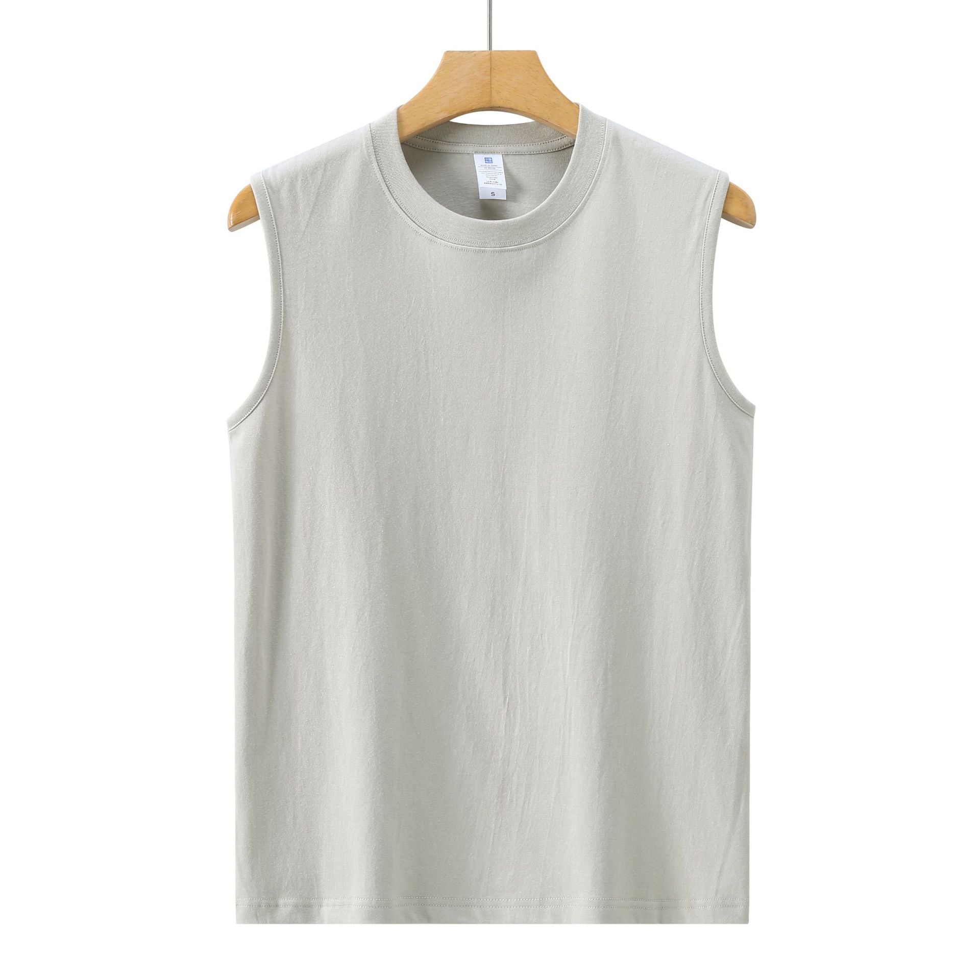 All-match pure cotton white vest