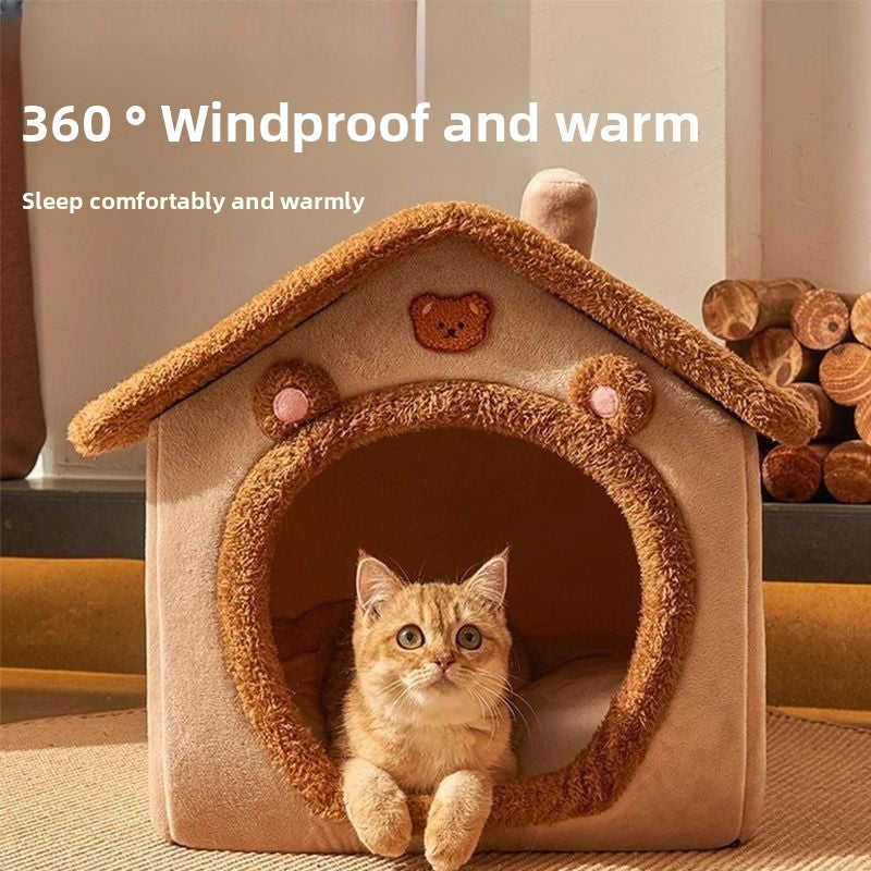 All-season enclosed pet house