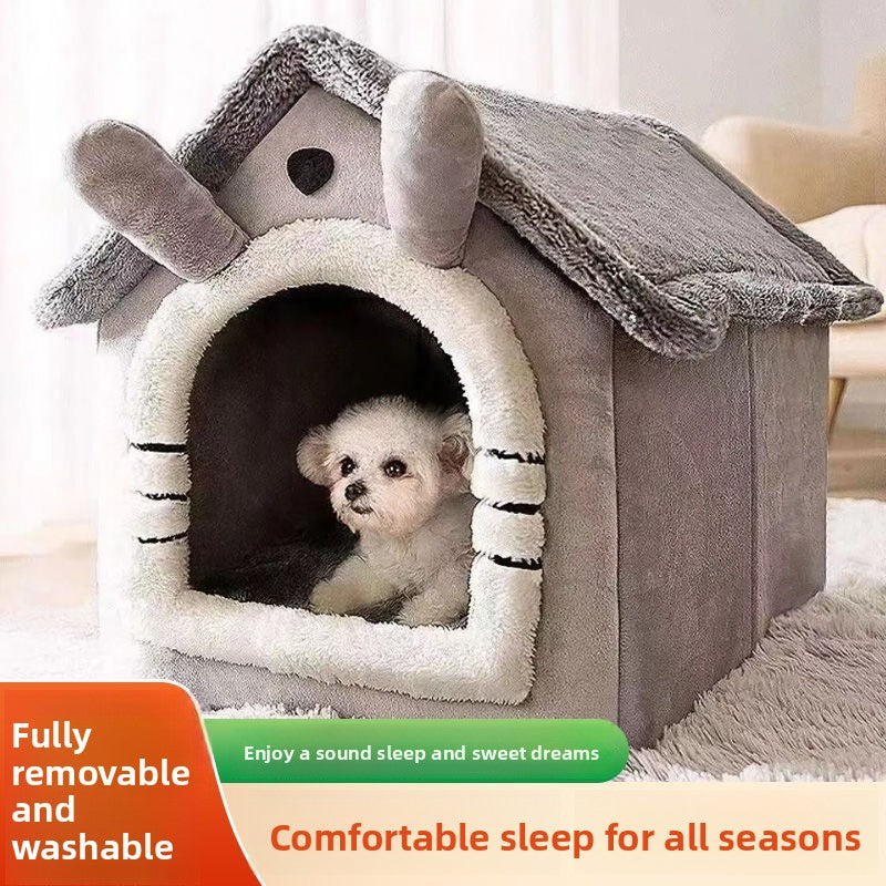 All-season enclosed pet house