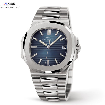 All-steel men's Nautilus watch