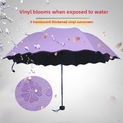 Purple-8 bone flowering umbrella