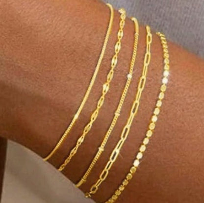 Alloy bracelet set