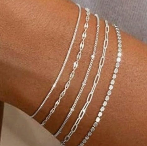 Alloy bracelet set