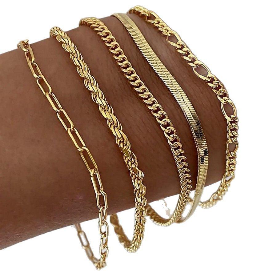 Alloy bracelet set