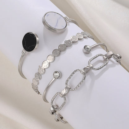alloy bracelets set