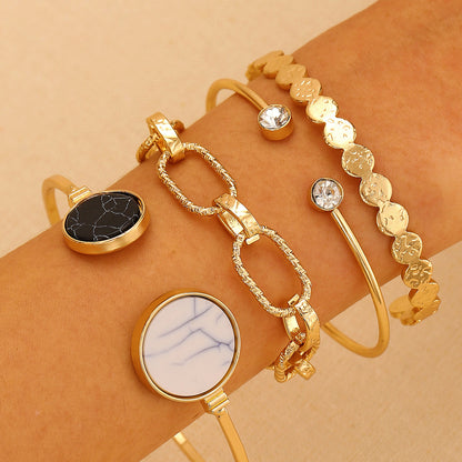 alloy bracelets set