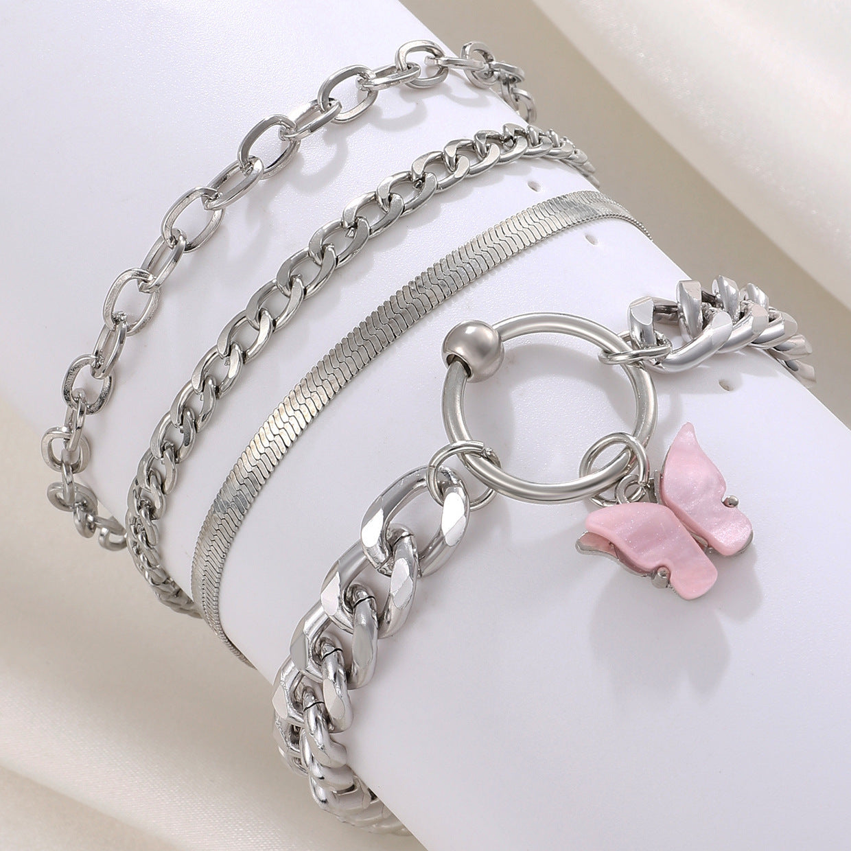 alloy bracelets set