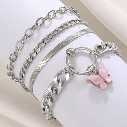 alloy bracelets set