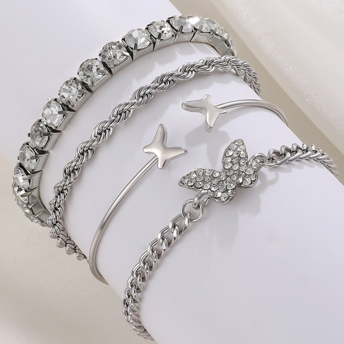 alloy bracelets set