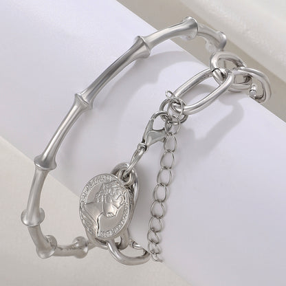 alloy bracelets set
