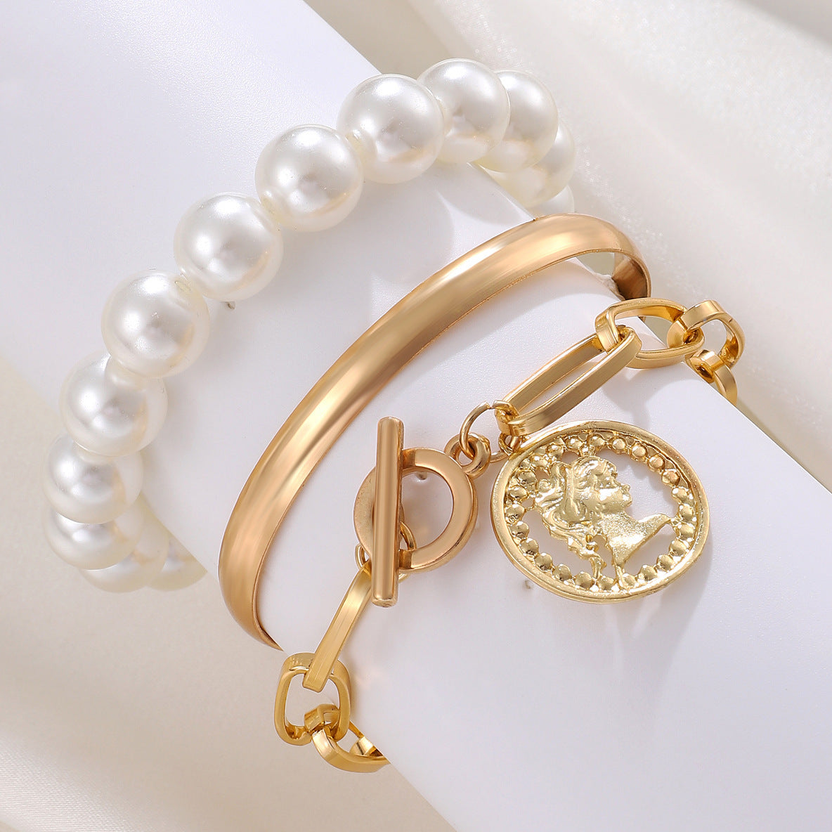 alloy bracelets set