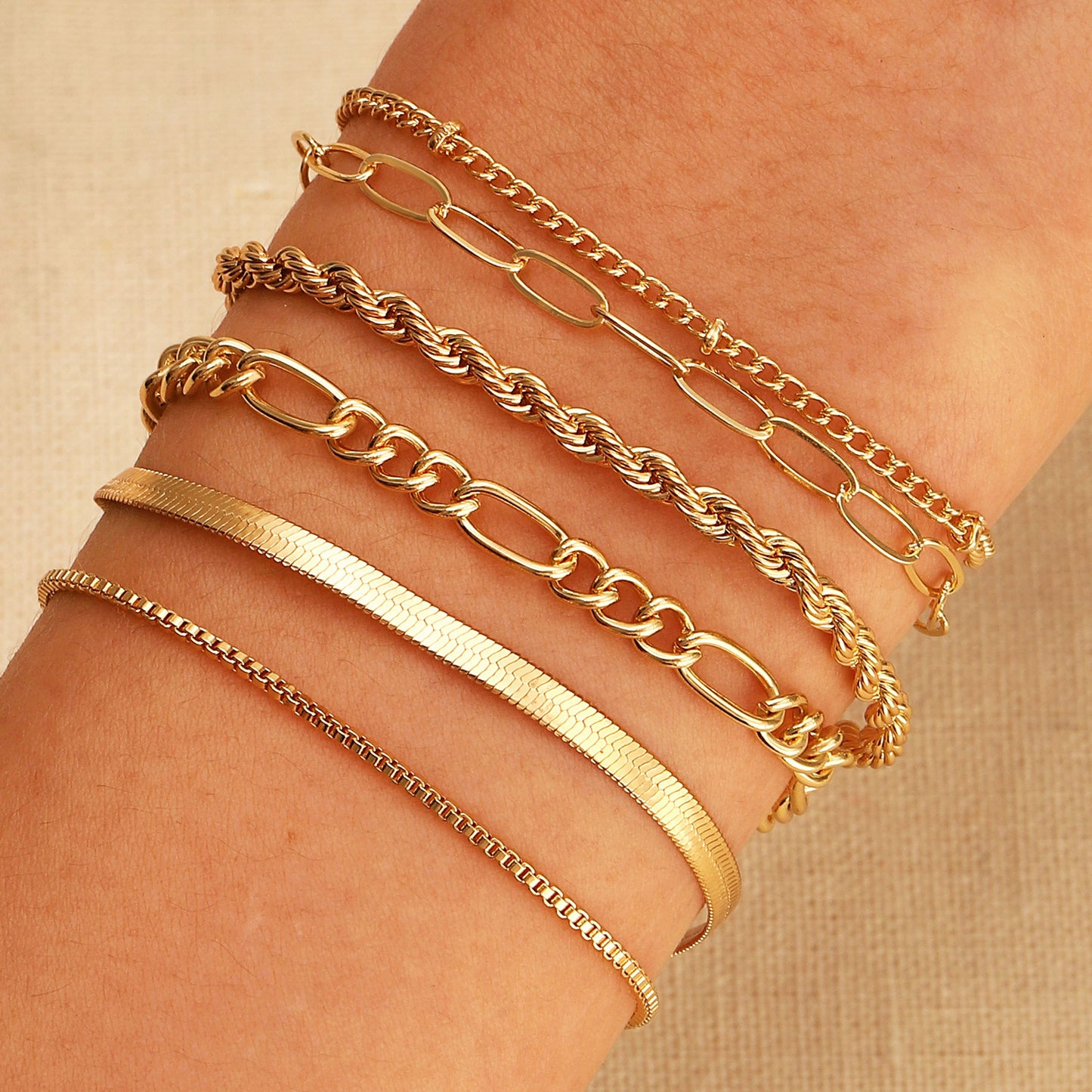 alloy bracelets set