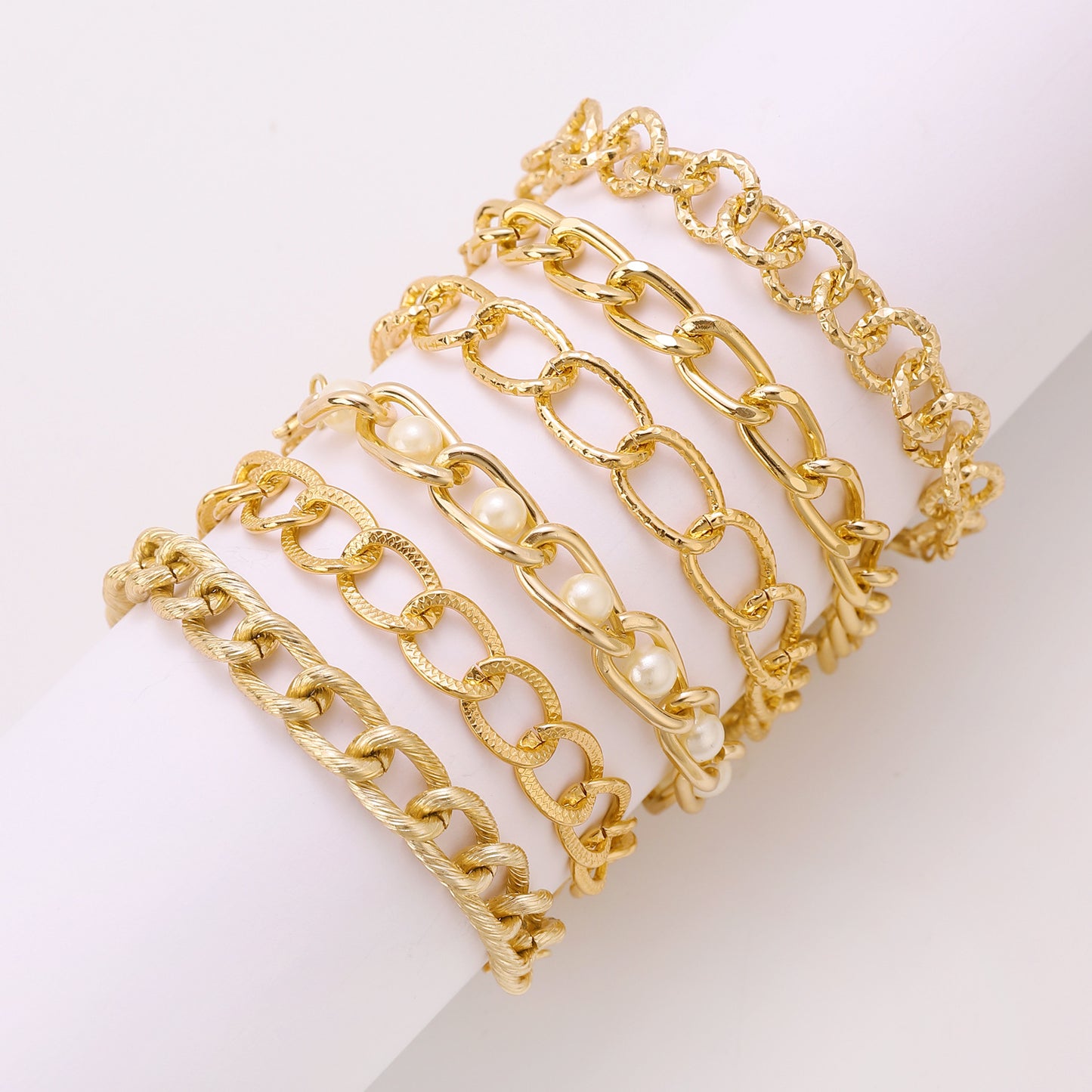 alloy bracelets set
