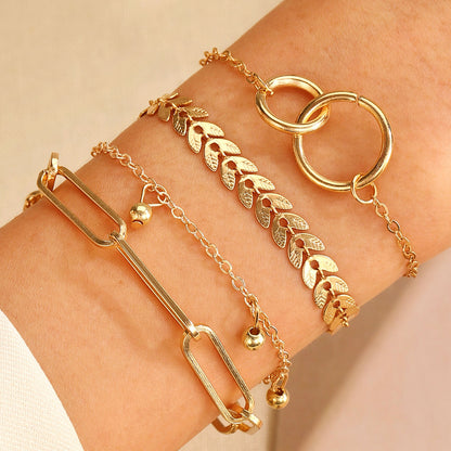 alloy bracelets set