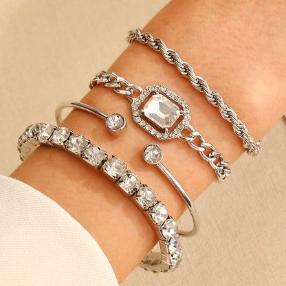 alloy bracelets set