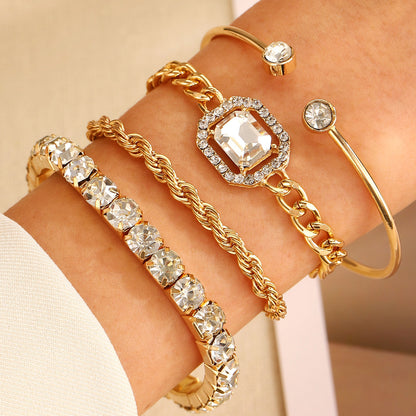 alloy bracelets set