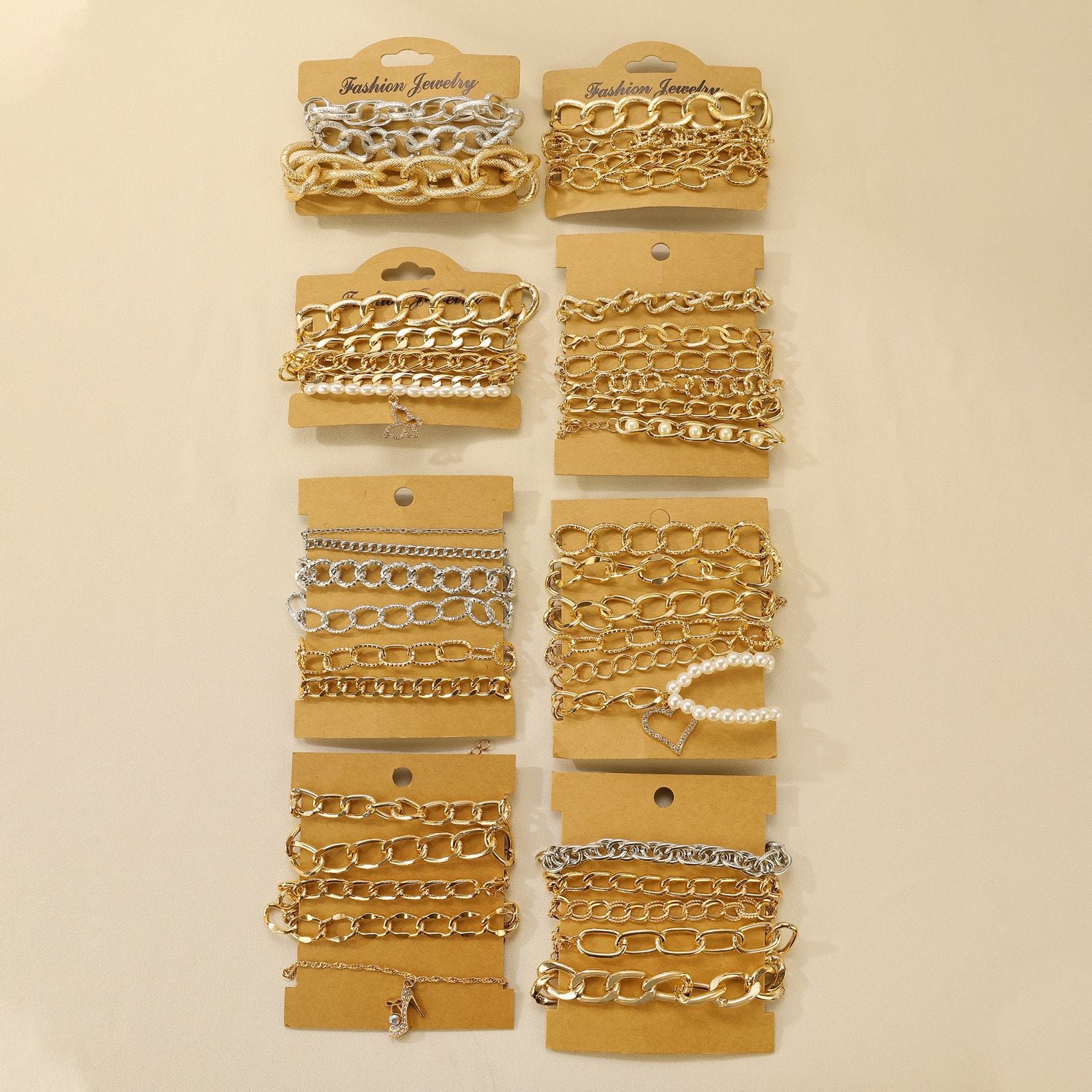 alloy bracelets set