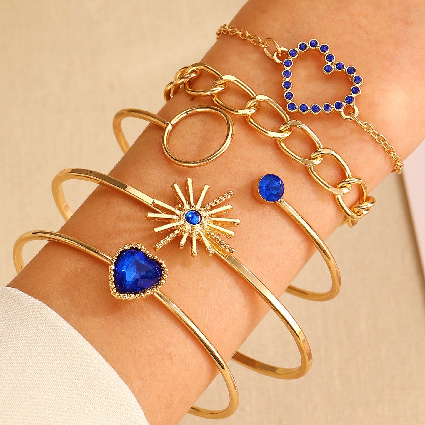 alloy bracelets set