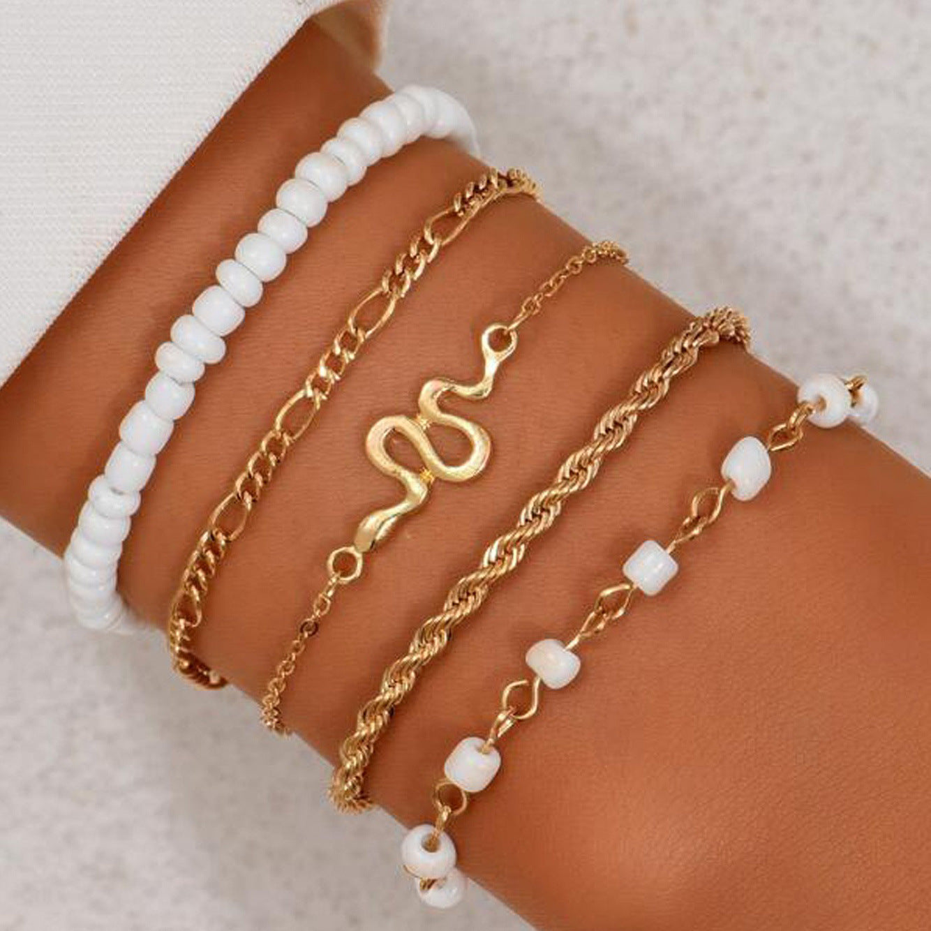 alloy bracelets set