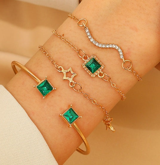 alloy bracelets set