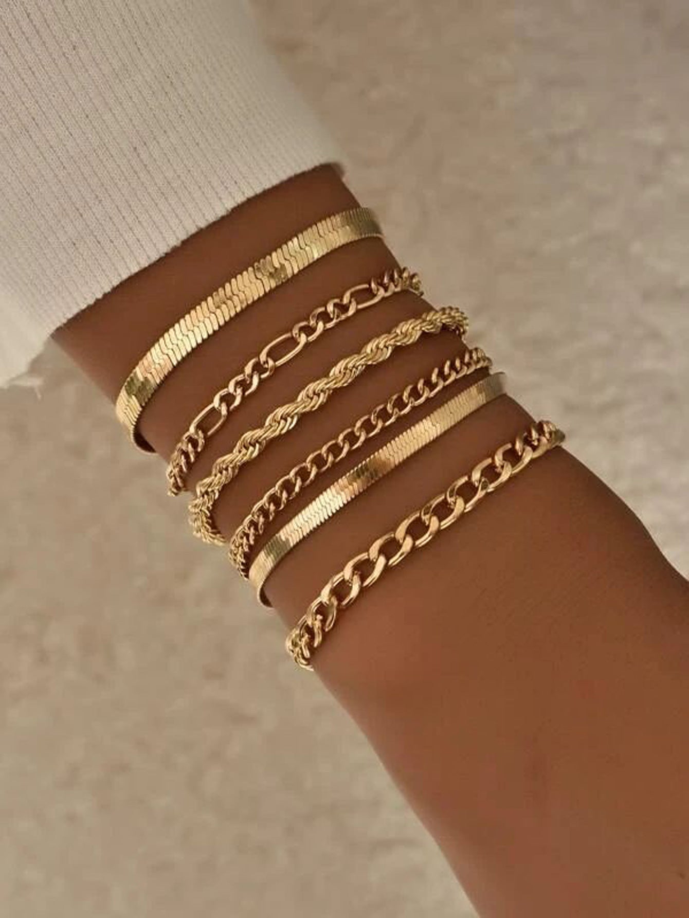 alloy bracelets set