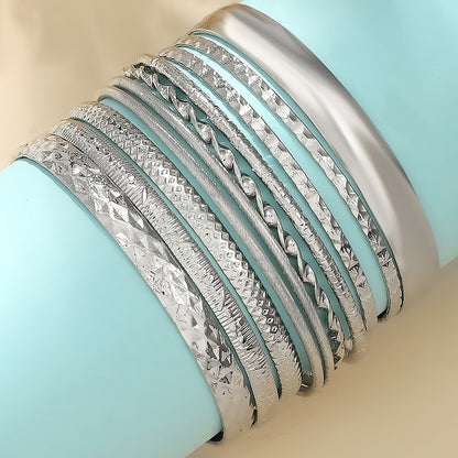 alloy bracelets set