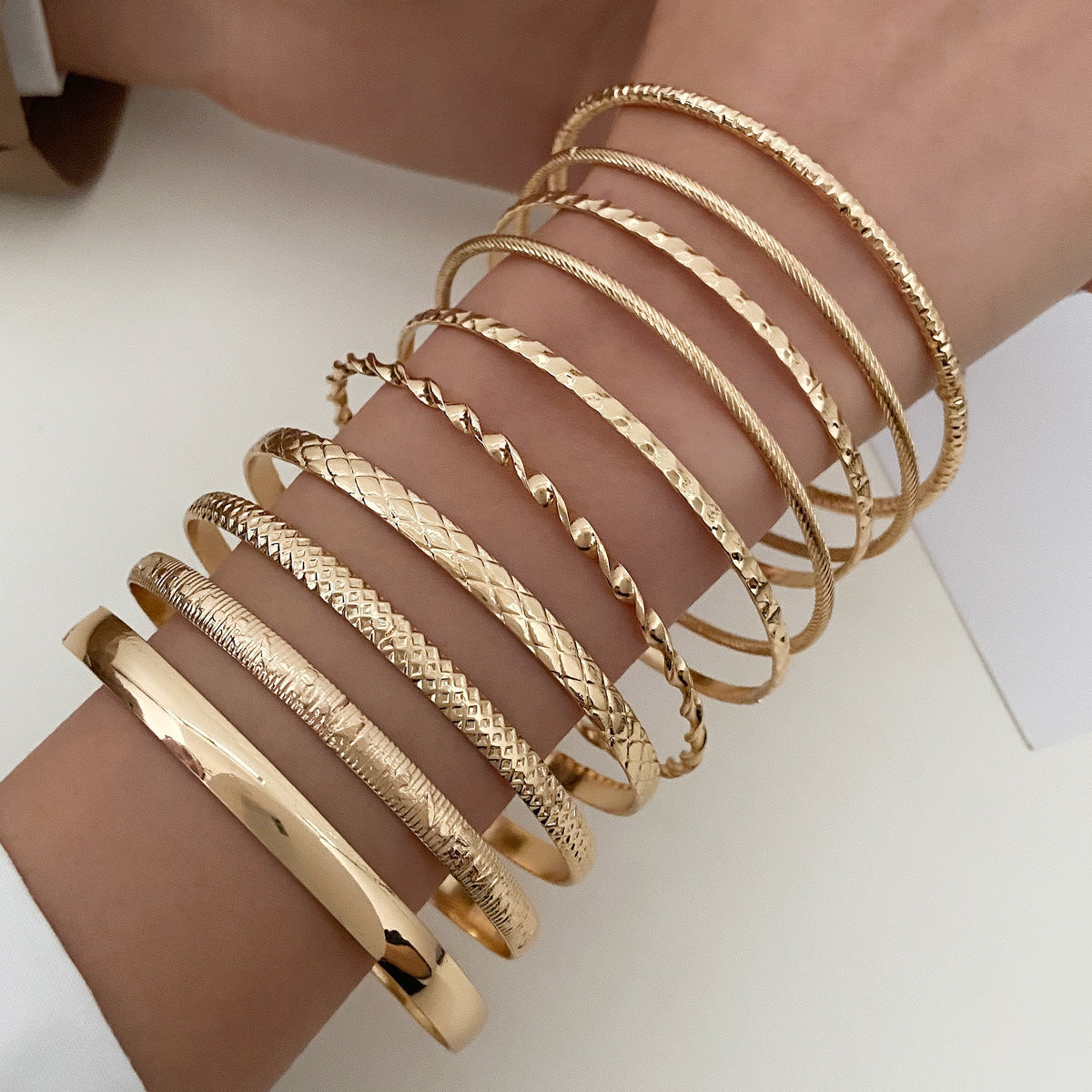 alloy bracelets set
