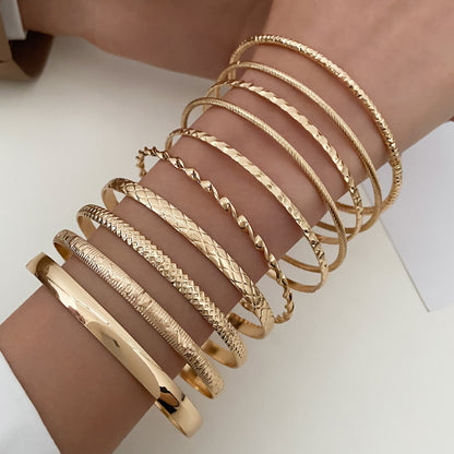 alloy bracelets set