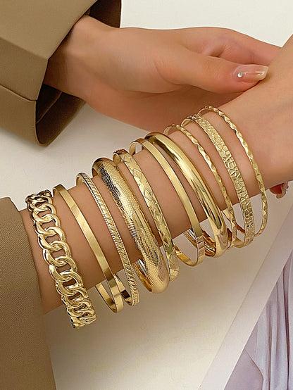 alloy bracelets set