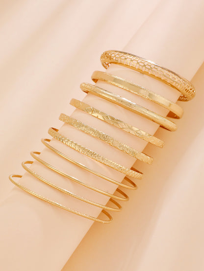 alloy bracelets set