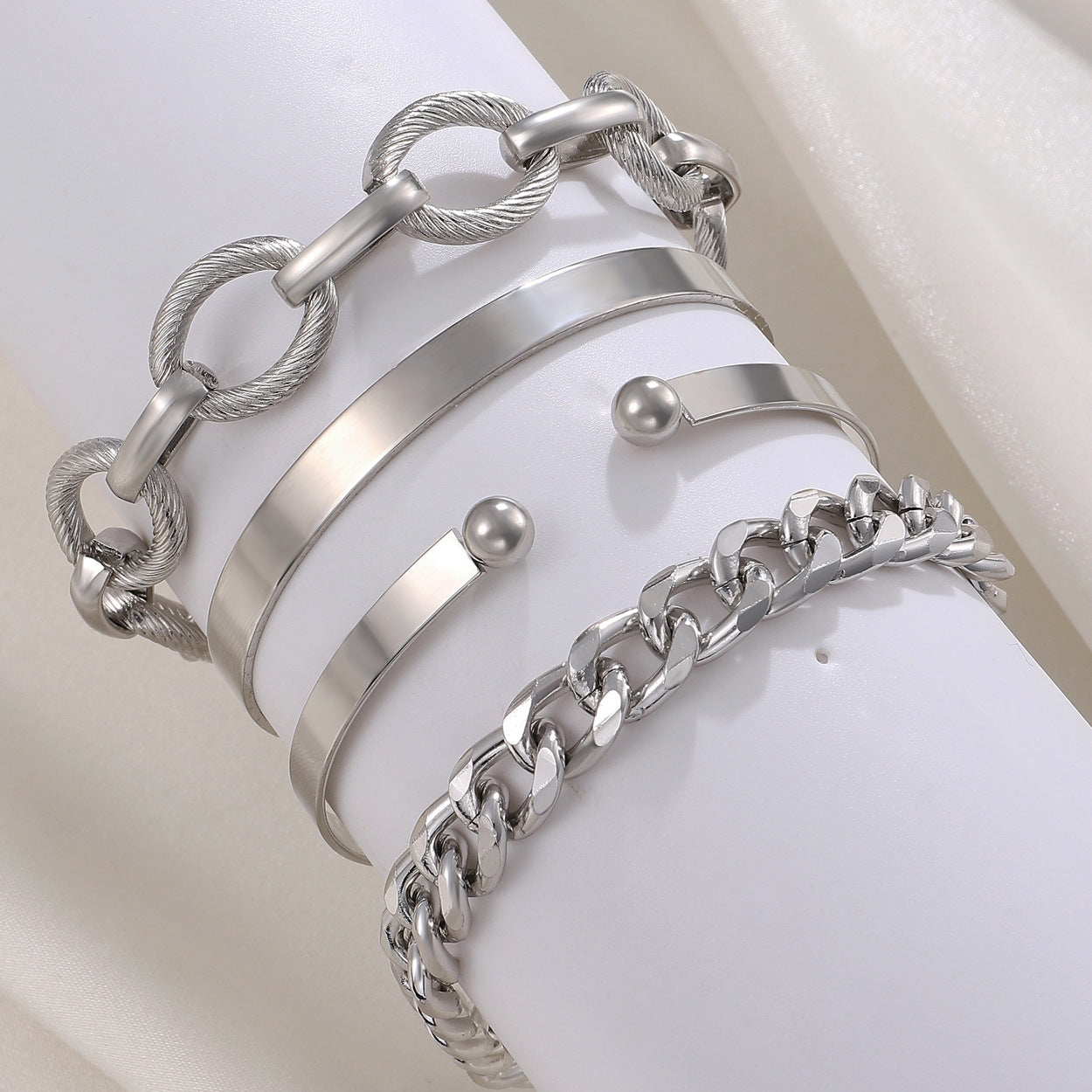alloy bracelets set