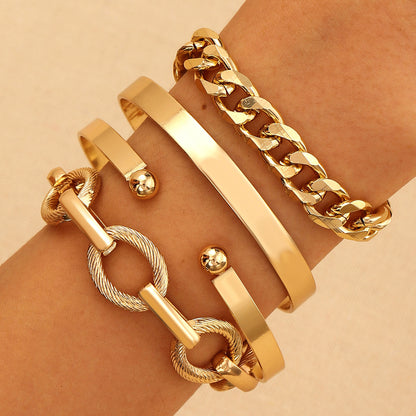 alloy bracelets set
