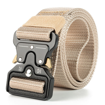 Alloy buckle tactical belt